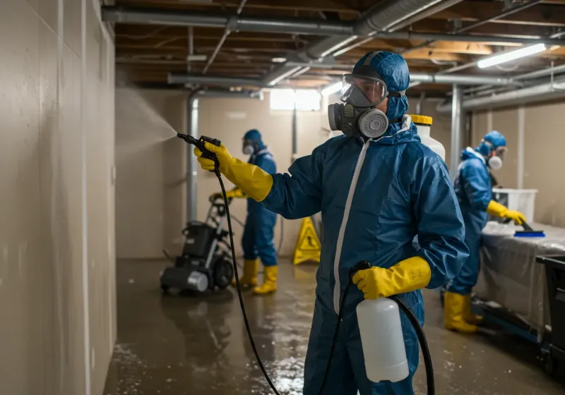 Basement Sanitization and Antimicrobial Treatment process in Isanti, MN